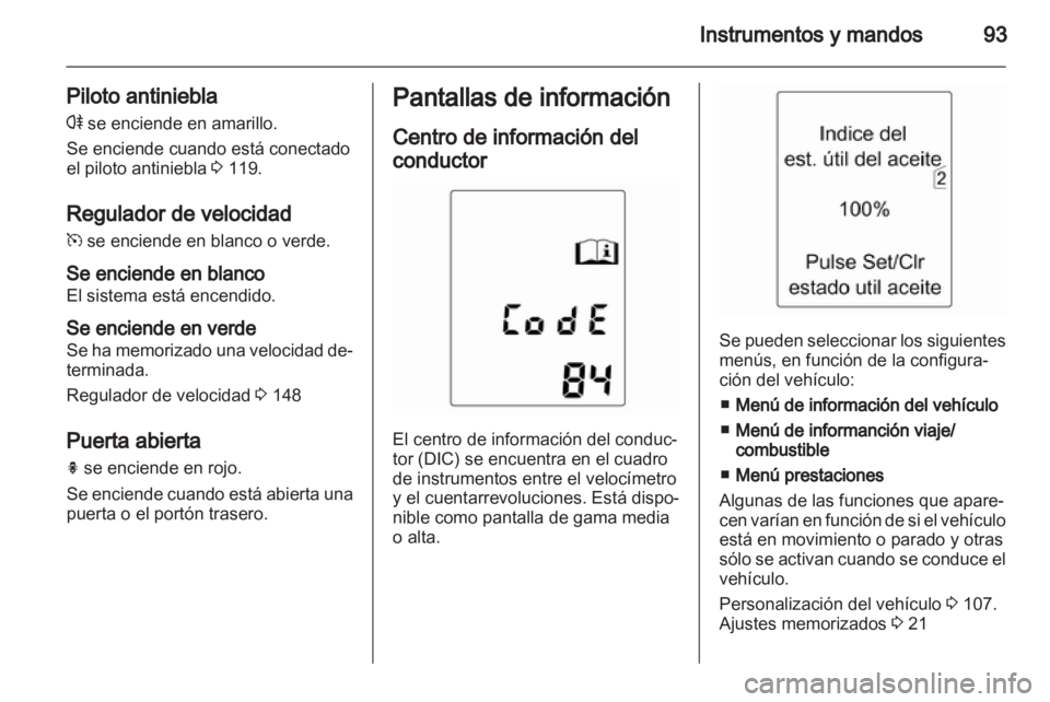 OPEL INSIGNIA 2010  Manual de Instrucciones (in Spanish) 