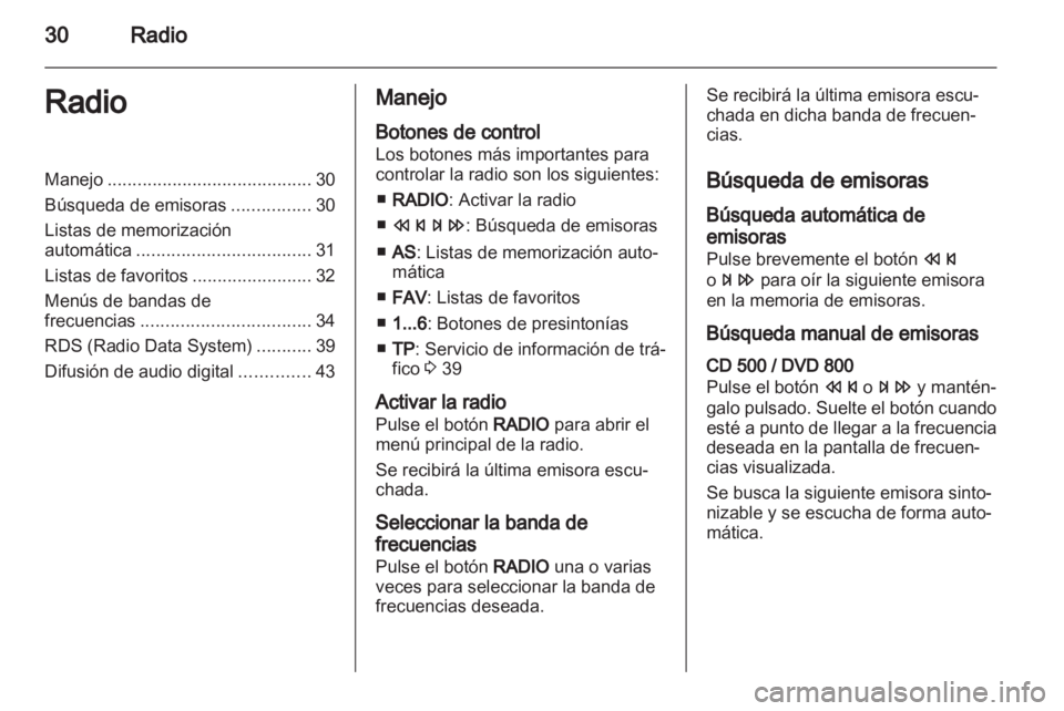 OPEL INSIGNIA 2010.5  Manual de infoentretenimiento (in Spanish) 