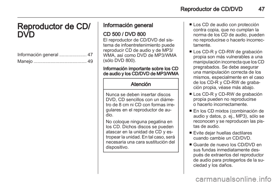 OPEL INSIGNIA 2010.5  Manual de infoentretenimiento (in Spanish) 