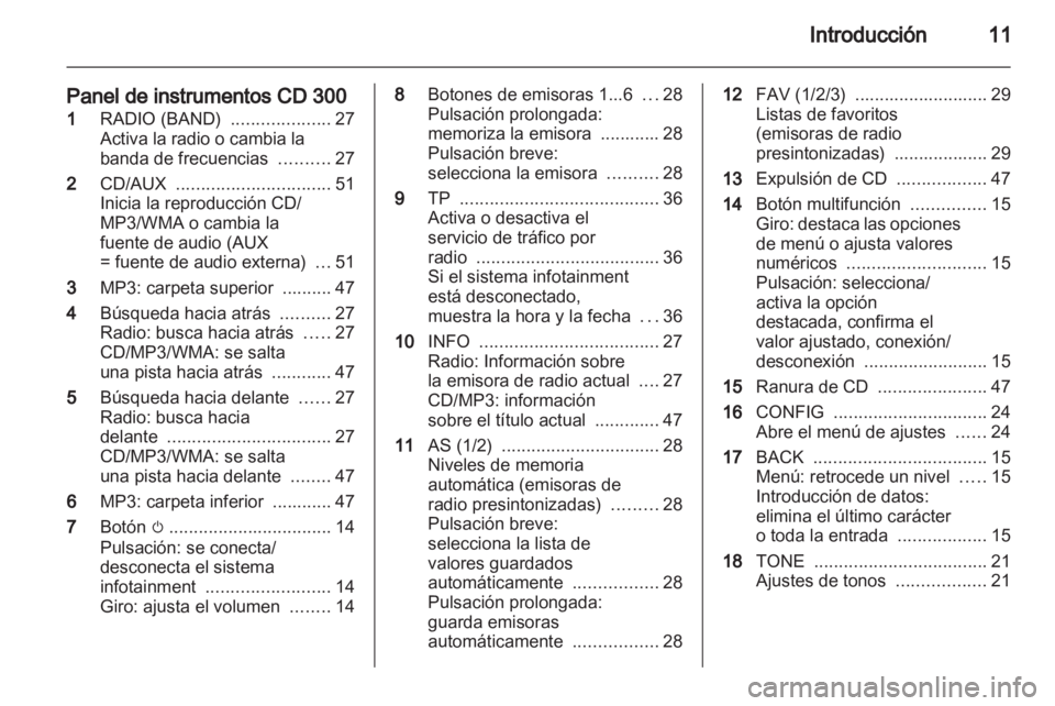 OPEL INSIGNIA 2011  Manual de infoentretenimiento (in Spanish) 