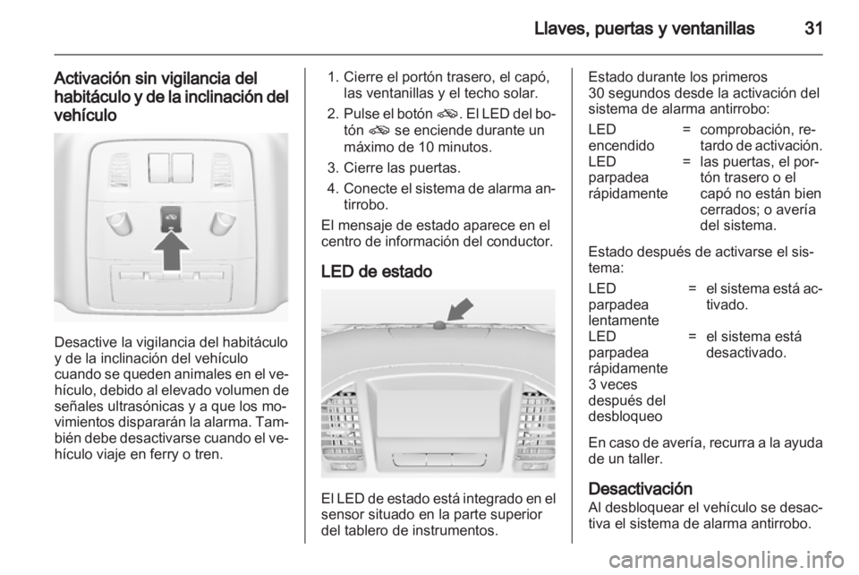 OPEL INSIGNIA 2011  Manual de Instrucciones (in Spanish) 