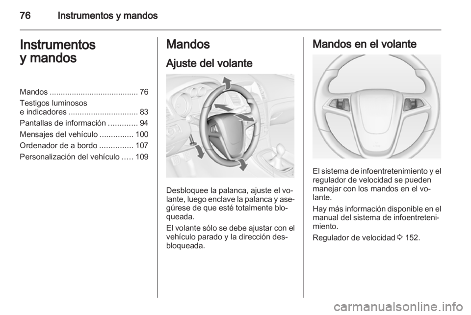 OPEL INSIGNIA 2011  Manual de Instrucciones (in Spanish) 