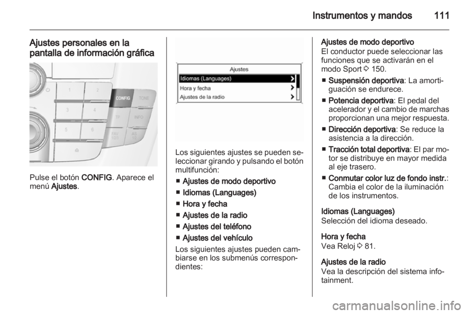 OPEL INSIGNIA 2011.5  Manual de Instrucciones (in Spanish) 
