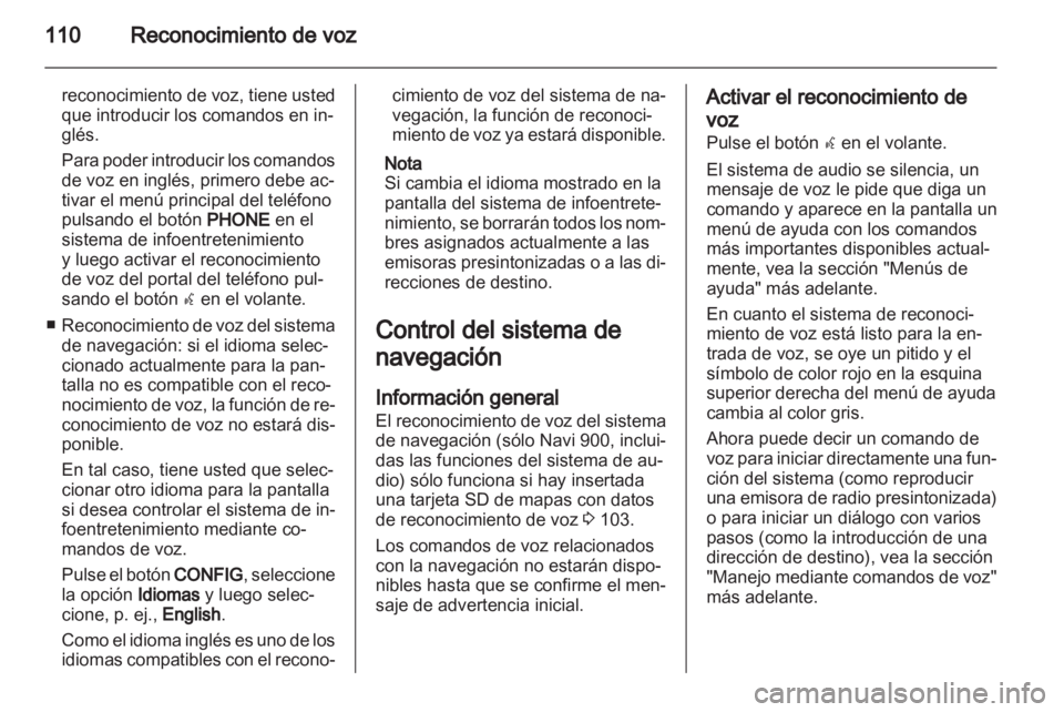 OPEL INSIGNIA 2012  Manual de infoentretenimiento (in Spanish) 