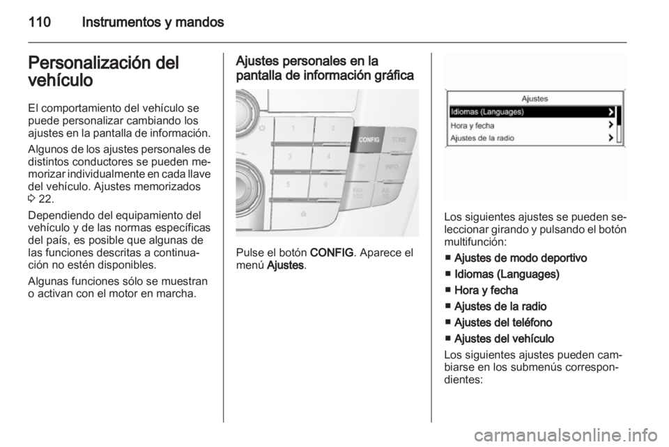 OPEL INSIGNIA 2012  Manual de Instrucciones (in Spanish) 