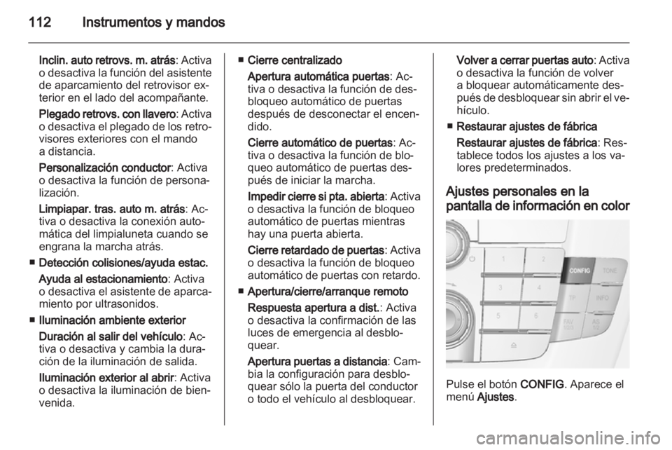 OPEL INSIGNIA 2012  Manual de Instrucciones (in Spanish) 