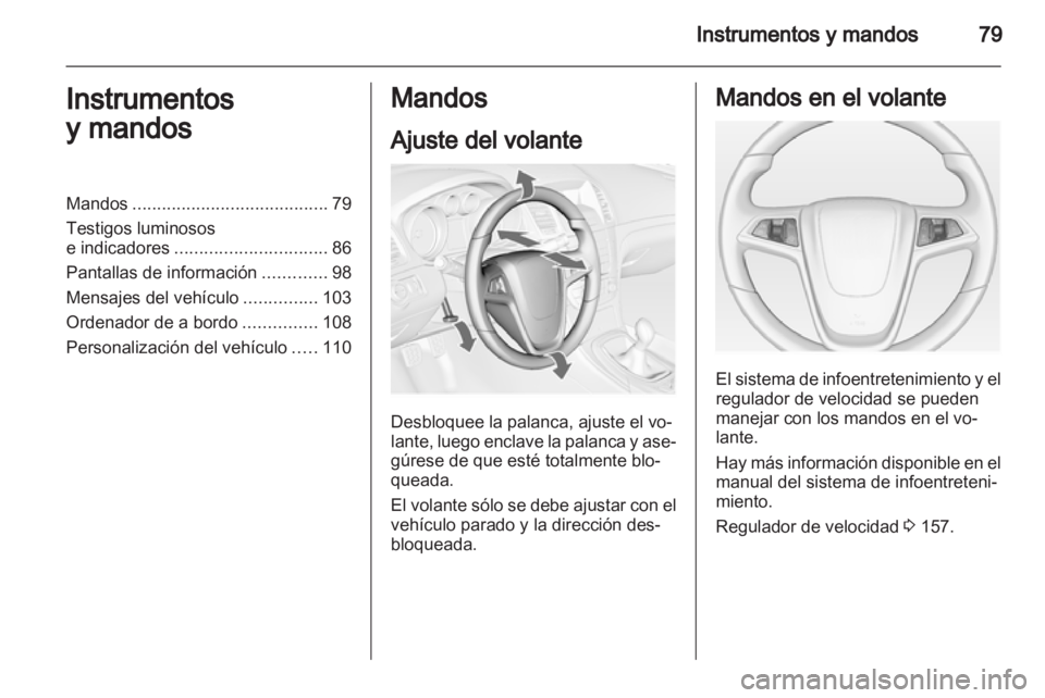 OPEL INSIGNIA 2012  Manual de Instrucciones (in Spanish) 