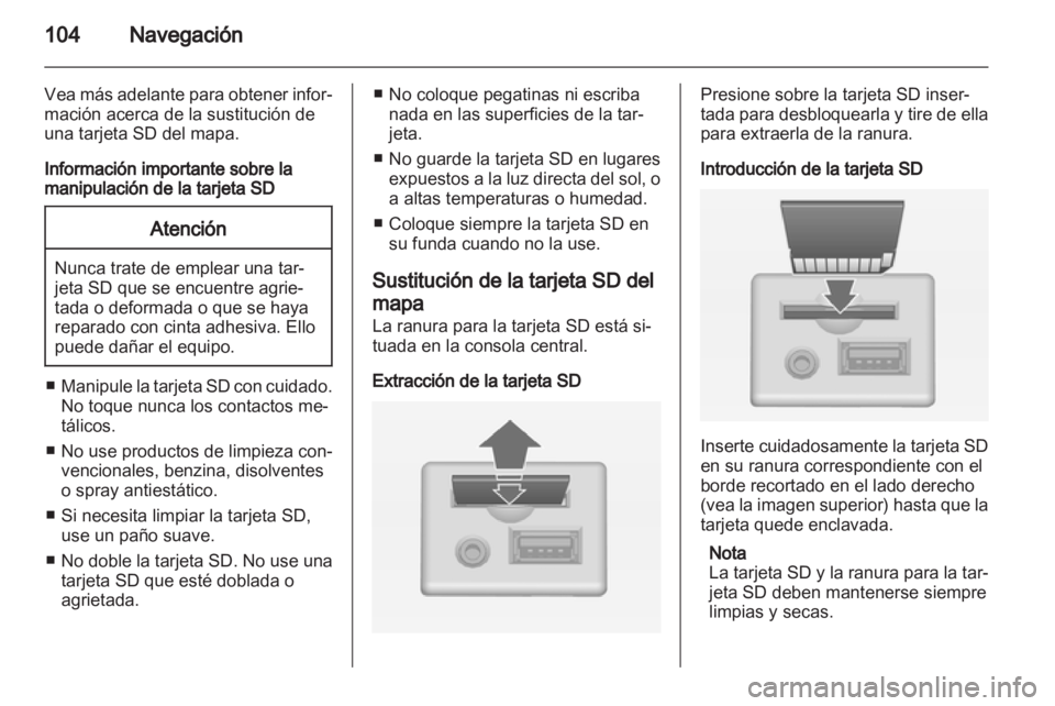 OPEL INSIGNIA 2012.5  Manual de infoentretenimiento (in Spanish) 