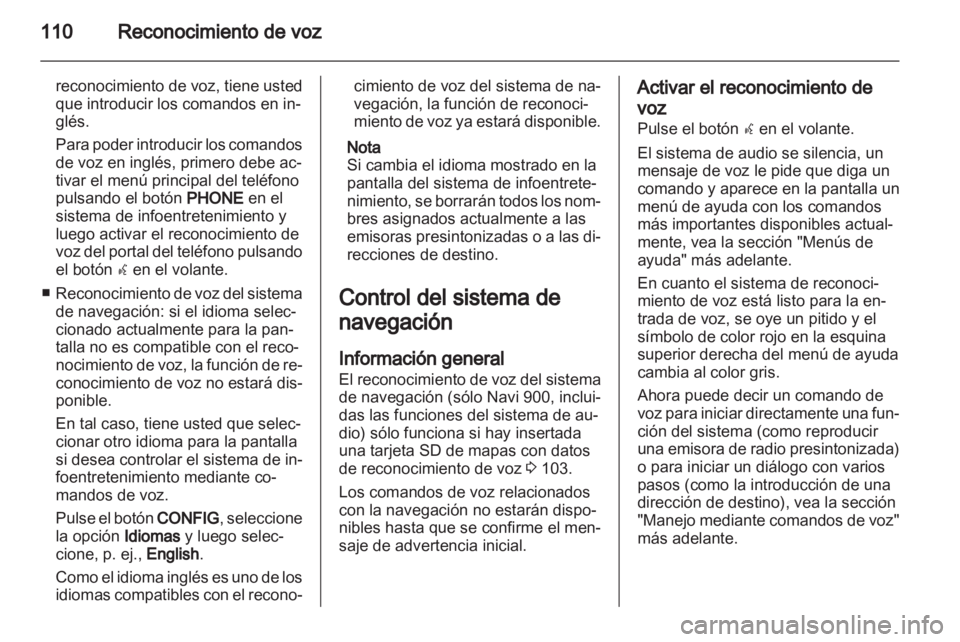 OPEL INSIGNIA 2012.5  Manual de infoentretenimiento (in Spanish) 