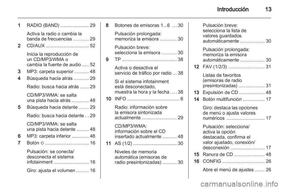 OPEL INSIGNIA 2012.5  Manual de infoentretenimiento (in Spanish) 