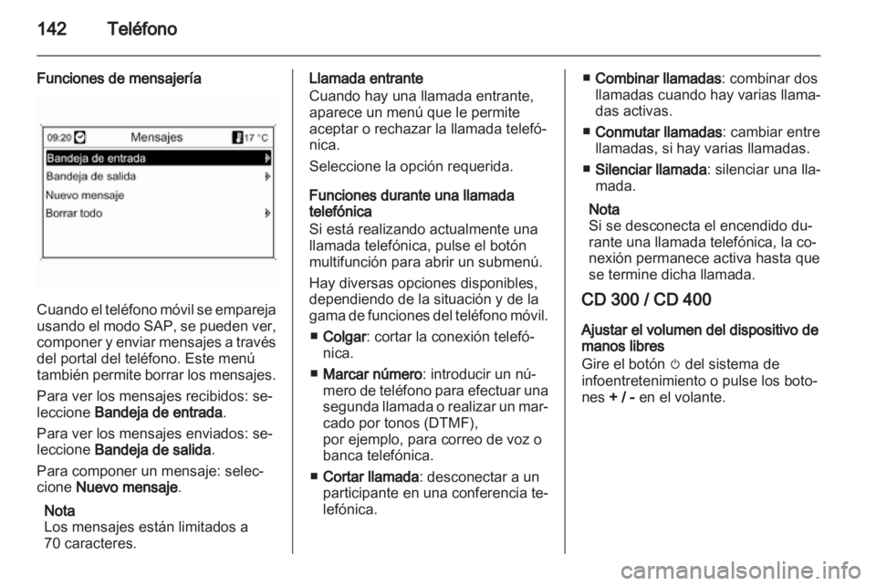 OPEL INSIGNIA 2012.5  Manual de infoentretenimiento (in Spanish) 