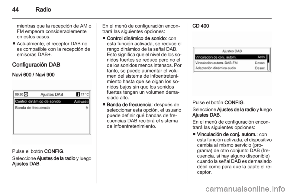 OPEL INSIGNIA 2012.5  Manual de infoentretenimiento (in Spanish) 