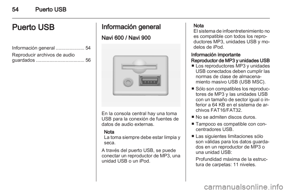 OPEL INSIGNIA 2012.5  Manual de infoentretenimiento (in Spanish) 