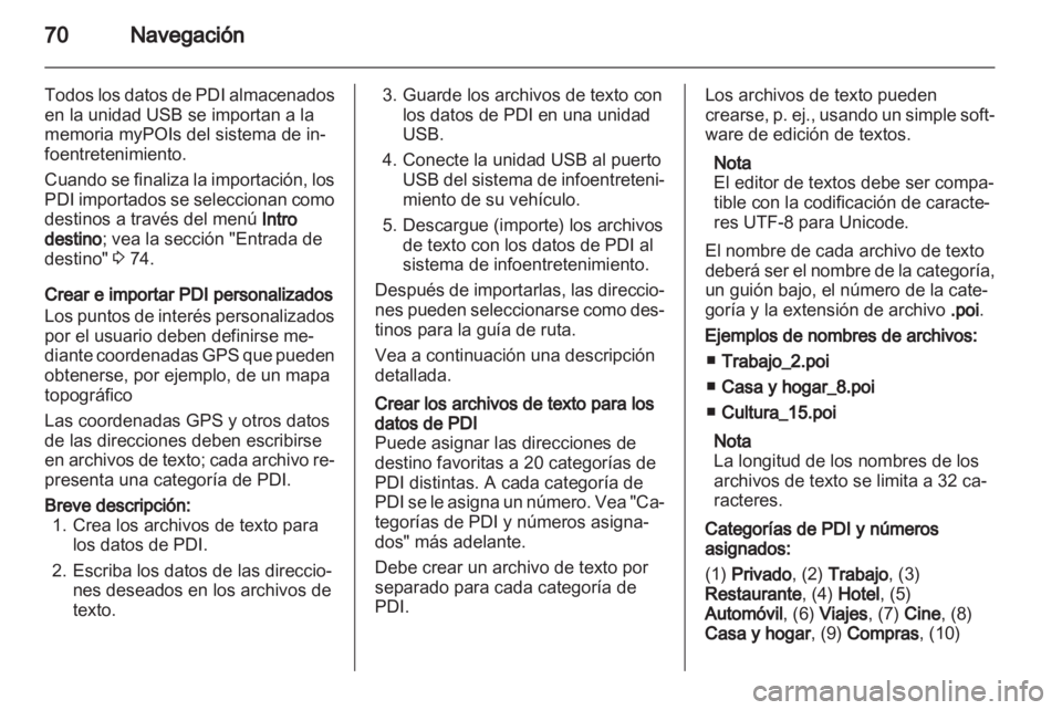 OPEL INSIGNIA 2012.5  Manual de infoentretenimiento (in Spanish) 