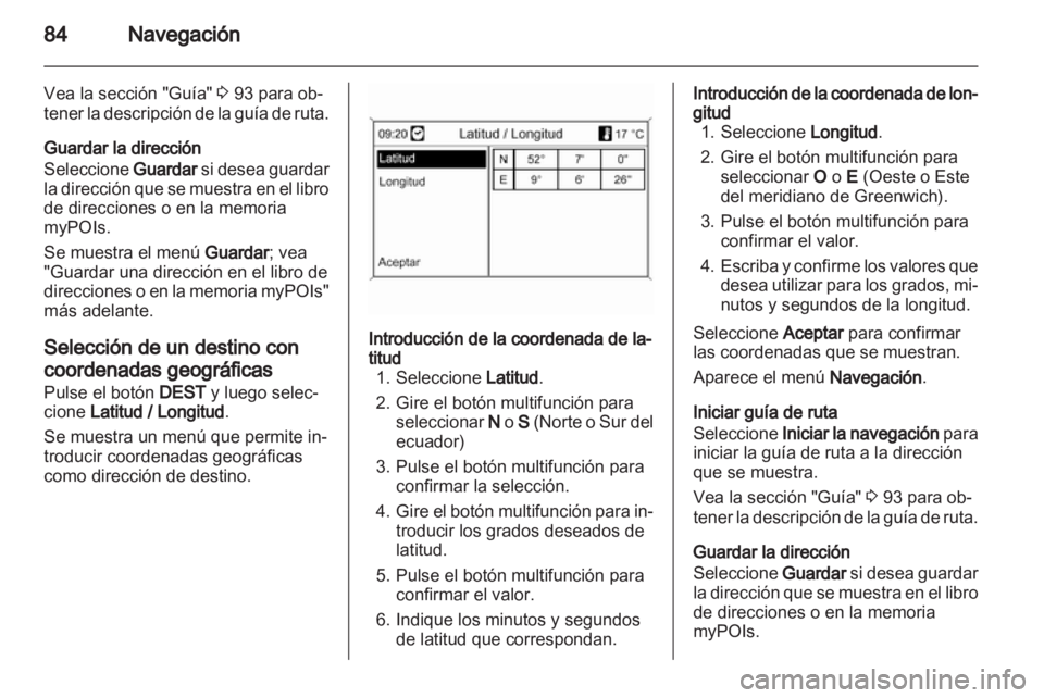 OPEL INSIGNIA 2012.5  Manual de infoentretenimiento (in Spanish) 