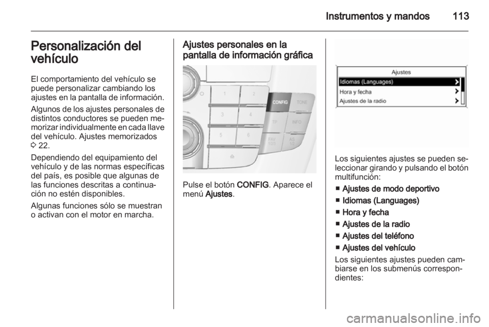OPEL INSIGNIA 2012.5  Manual de Instrucciones (in Spanish) 