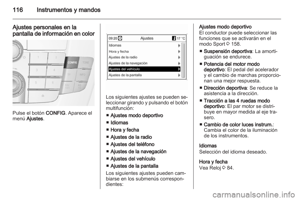 OPEL INSIGNIA 2012.5  Manual de Instrucciones (in Spanish) 