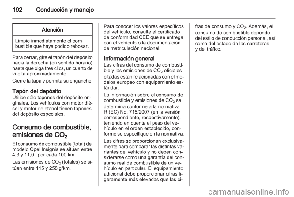 OPEL INSIGNIA 2012.5  Manual de Instrucciones (in Spanish) 