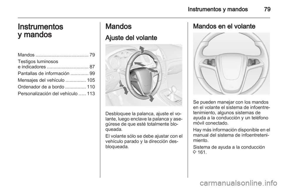 OPEL INSIGNIA 2012.5  Manual de Instrucciones (in Spanish) 