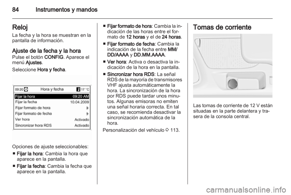 OPEL INSIGNIA 2012.5  Manual de Instrucciones (in Spanish) 