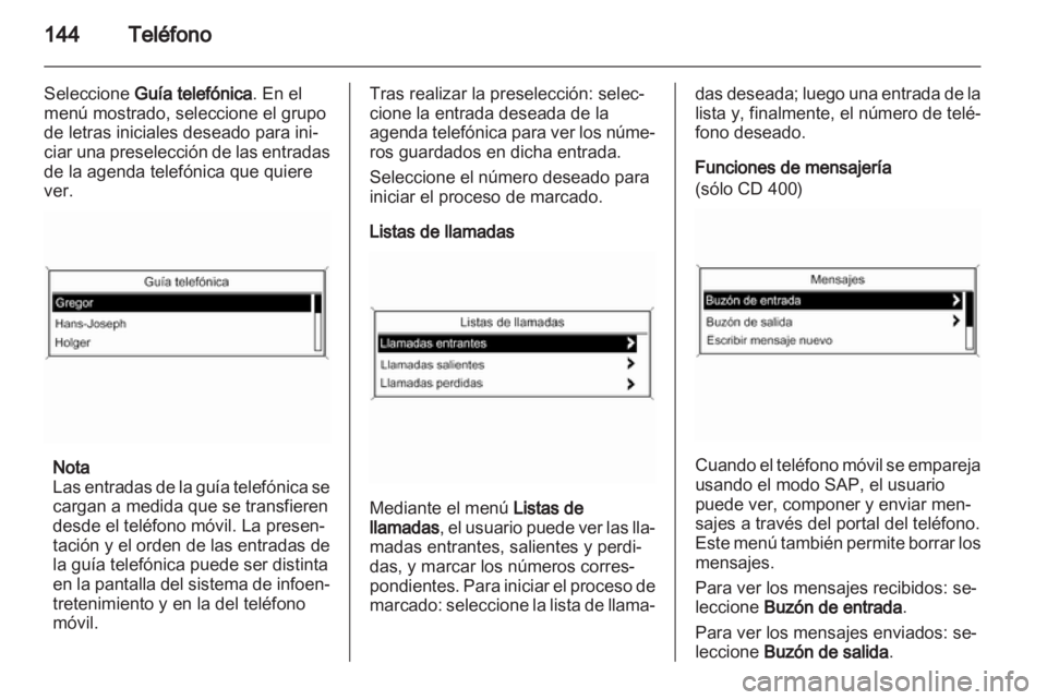 OPEL INSIGNIA 2013  Manual de infoentretenimiento (in Spanish) 