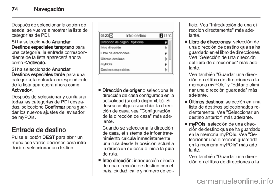OPEL INSIGNIA 2013  Manual de infoentretenimiento (in Spanish) 