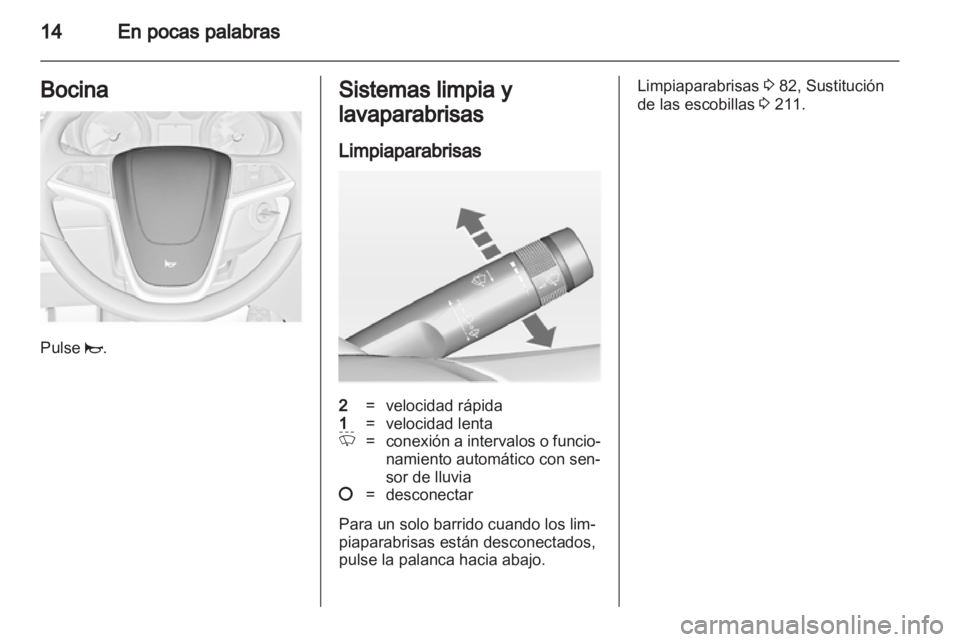 OPEL INSIGNIA 2013  Manual de Instrucciones (in Spanish) 