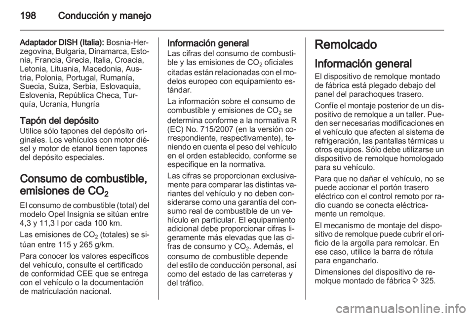 OPEL INSIGNIA 2013  Manual de Instrucciones (in Spanish) 