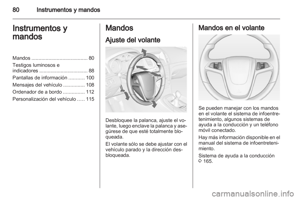 OPEL INSIGNIA 2013  Manual de Instrucciones (in Spanish) 