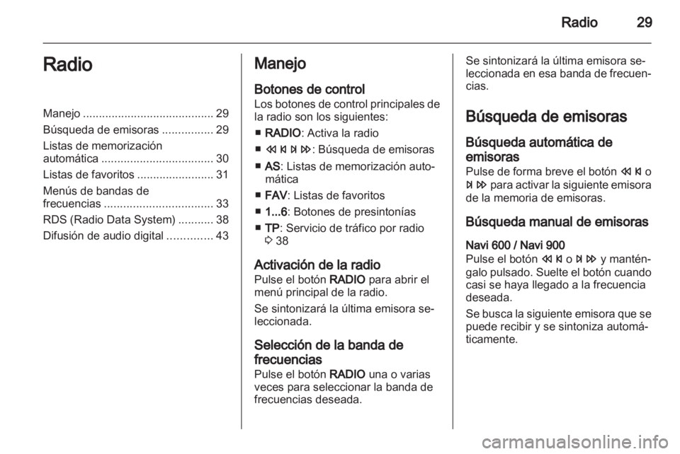 OPEL INSIGNIA 2013.5  Manual de infoentretenimiento (in Spanish) 