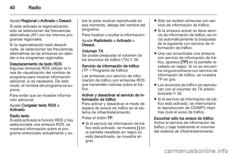 OPEL INSIGNIA 2013.5  Manual de infoentretenimiento (in Spanish) 