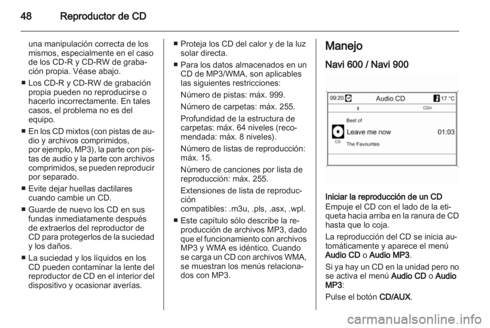 OPEL INSIGNIA 2013.5  Manual de infoentretenimiento (in Spanish) 