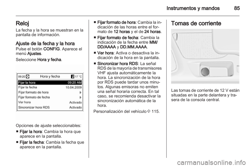 OPEL INSIGNIA 2013.5  Manual de Instrucciones (in Spanish) 