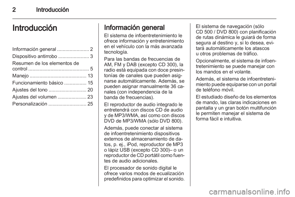 OPEL MERIVA 2011.25  Manual de infoentretenimiento (in Spanish) 