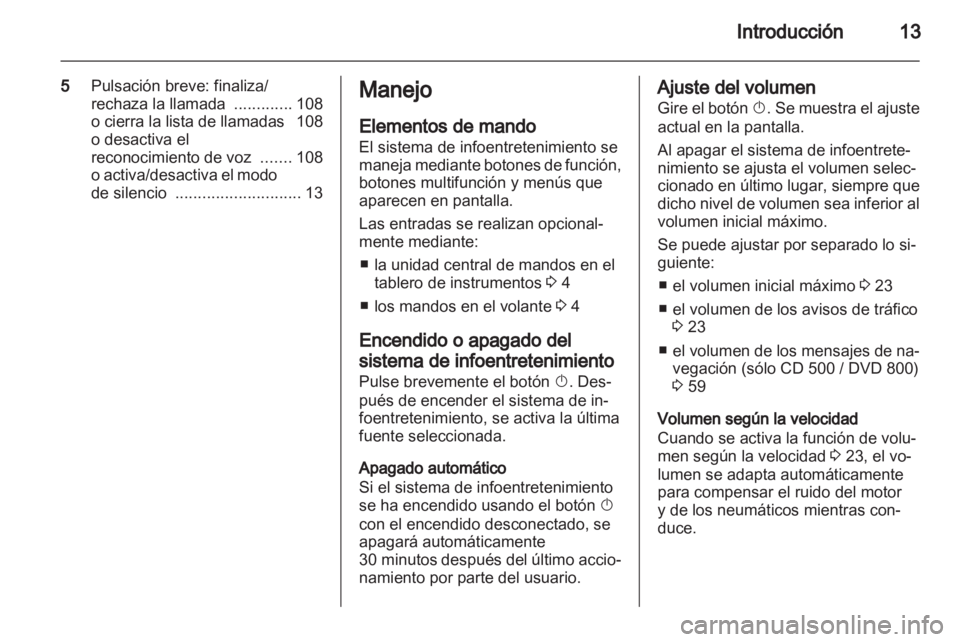 OPEL MERIVA 2011.25  Manual de infoentretenimiento (in Spanish) 