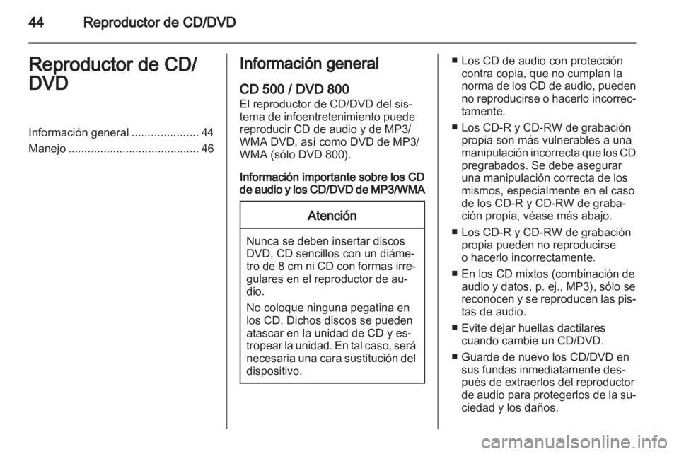 OPEL MERIVA 2011.25  Manual de infoentretenimiento (in Spanish) 