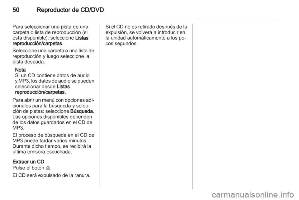 OPEL MERIVA 2011.25  Manual de infoentretenimiento (in Spanish) 