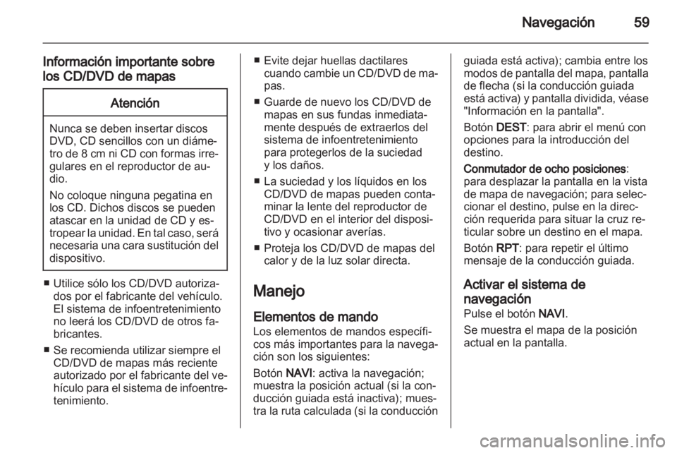 OPEL MERIVA 2011.25  Manual de infoentretenimiento (in Spanish) 