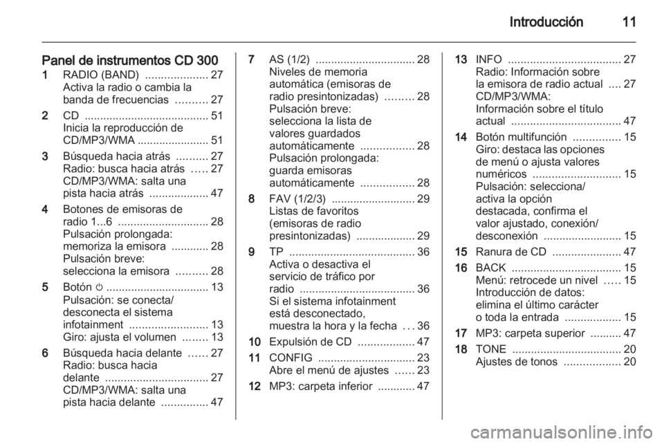 OPEL MERIVA 2011.5  Manual de infoentretenimiento (in Spanish) 