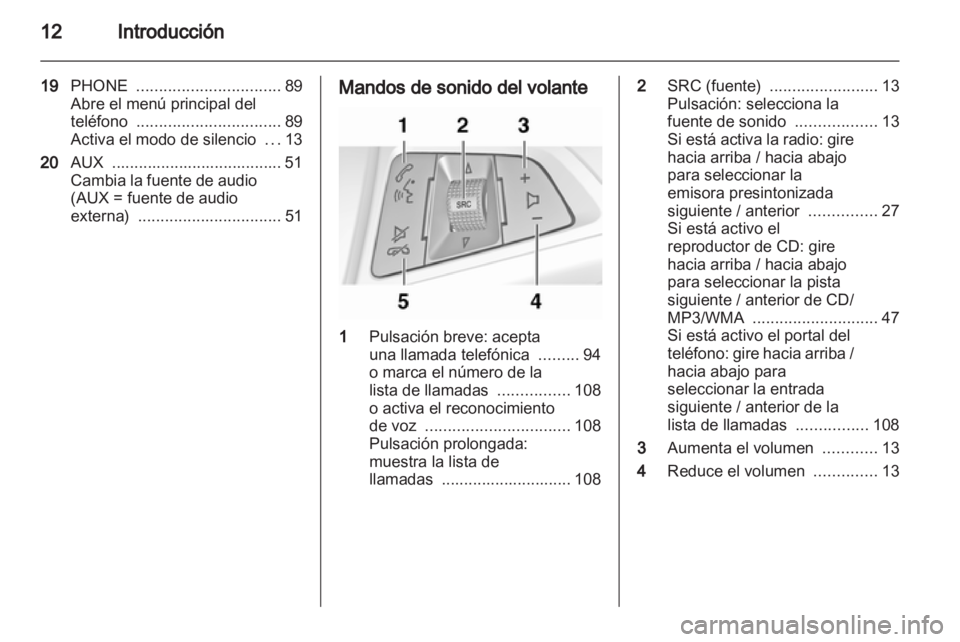 OPEL MERIVA 2011.5  Manual de infoentretenimiento (in Spanish) 