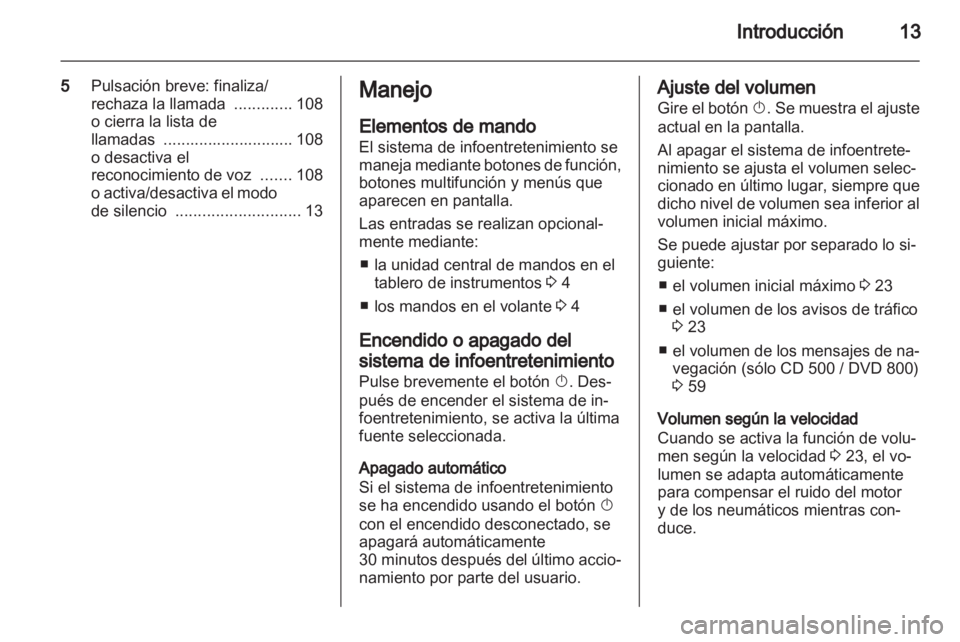 OPEL MERIVA 2011.5  Manual de infoentretenimiento (in Spanish) 