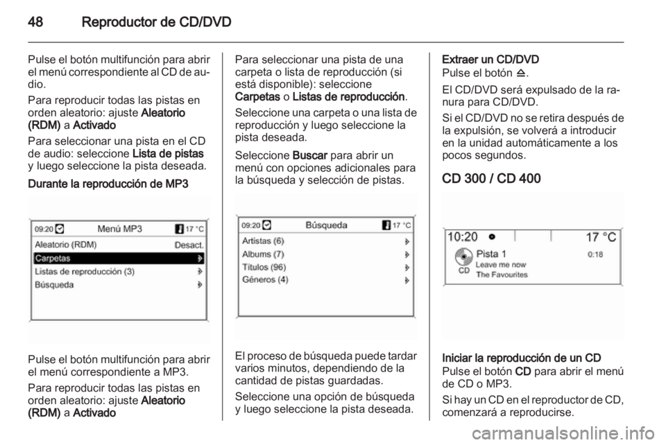 OPEL MERIVA 2011.5  Manual de infoentretenimiento (in Spanish) 