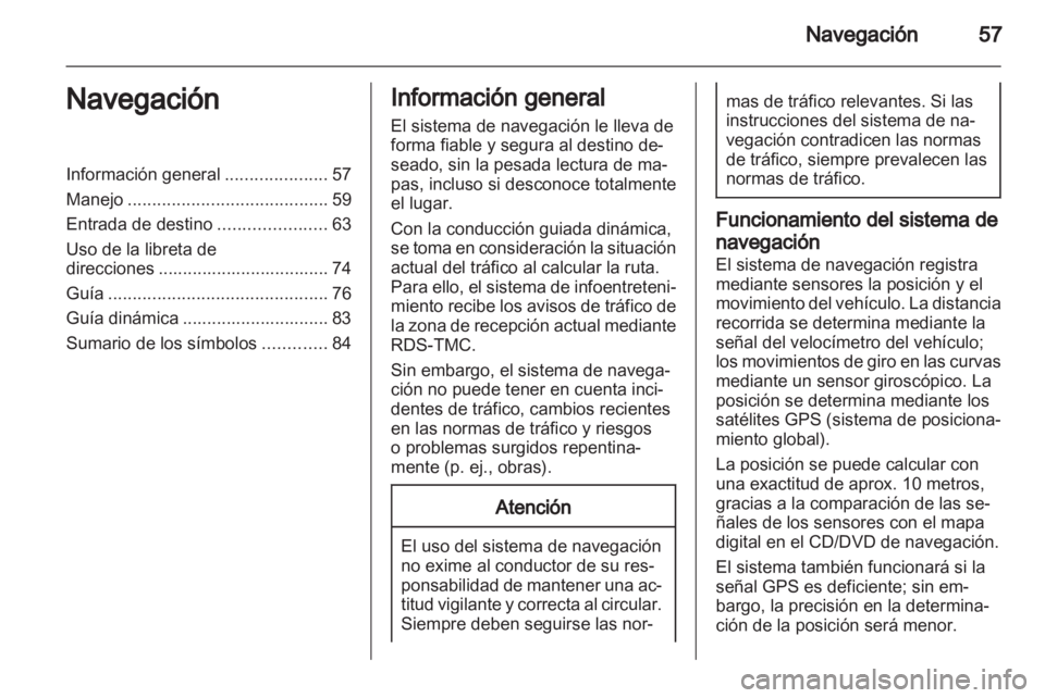 OPEL MERIVA 2011.5  Manual de infoentretenimiento (in Spanish) 