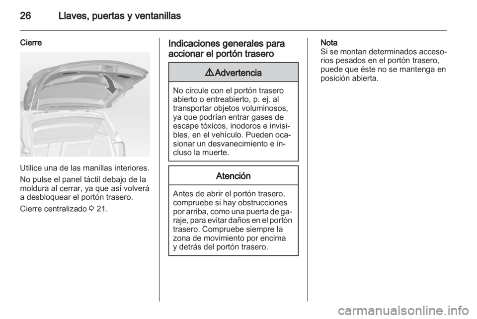 OPEL MERIVA 2011.5  Manual de Instrucciones (in Spanish) 