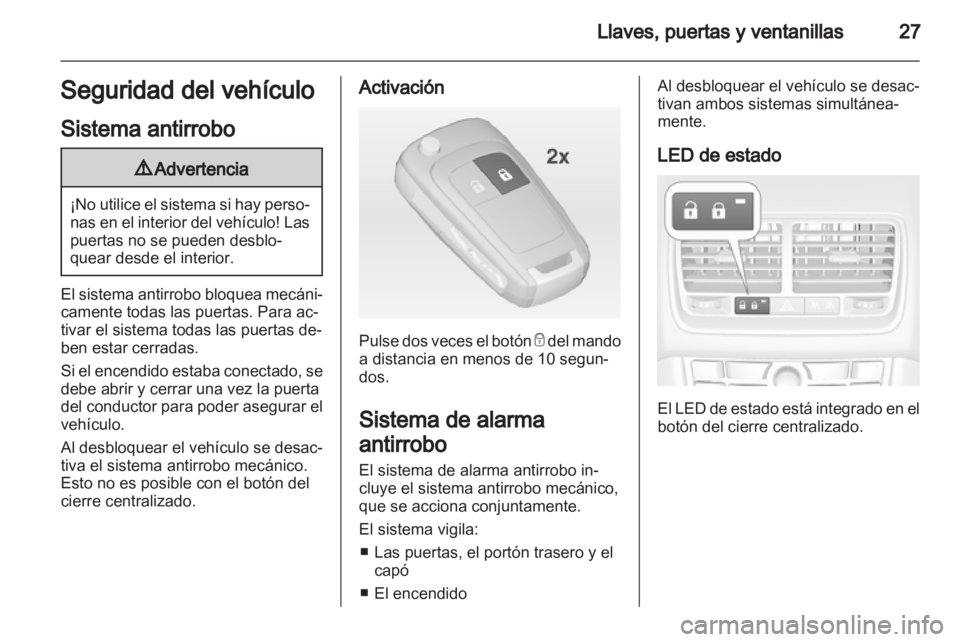 OPEL MERIVA 2011.5  Manual de Instrucciones (in Spanish) 