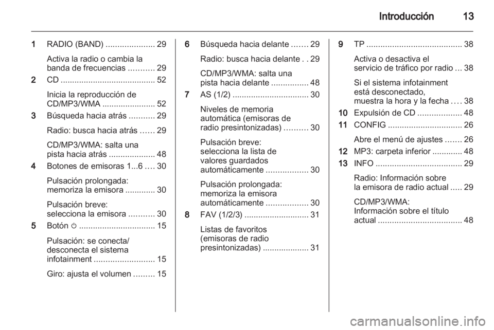 OPEL MERIVA 2012  Manual de infoentretenimiento (in Spanish) 