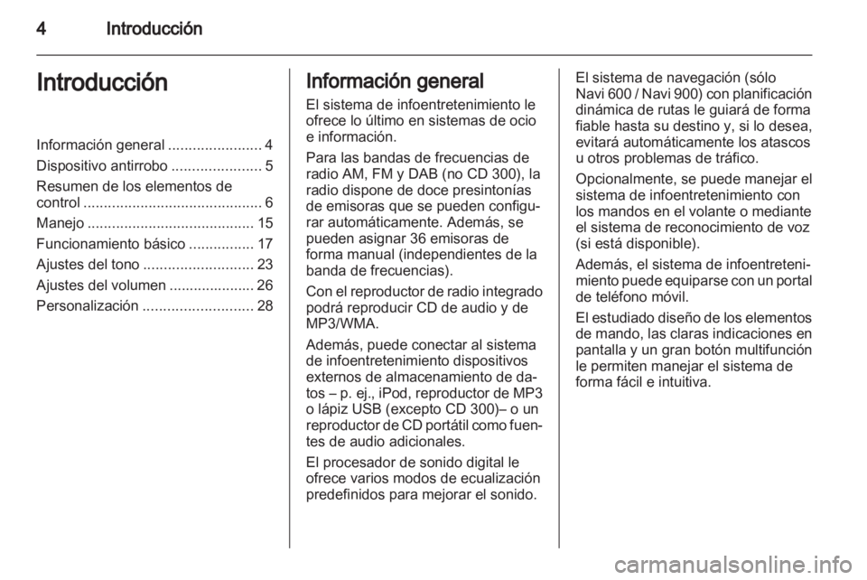 OPEL MERIVA 2012  Manual de infoentretenimiento (in Spanish) 