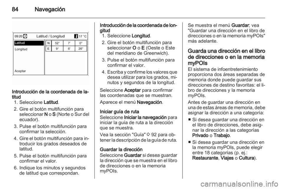 OPEL MERIVA 2012  Manual de infoentretenimiento (in Spanish) 