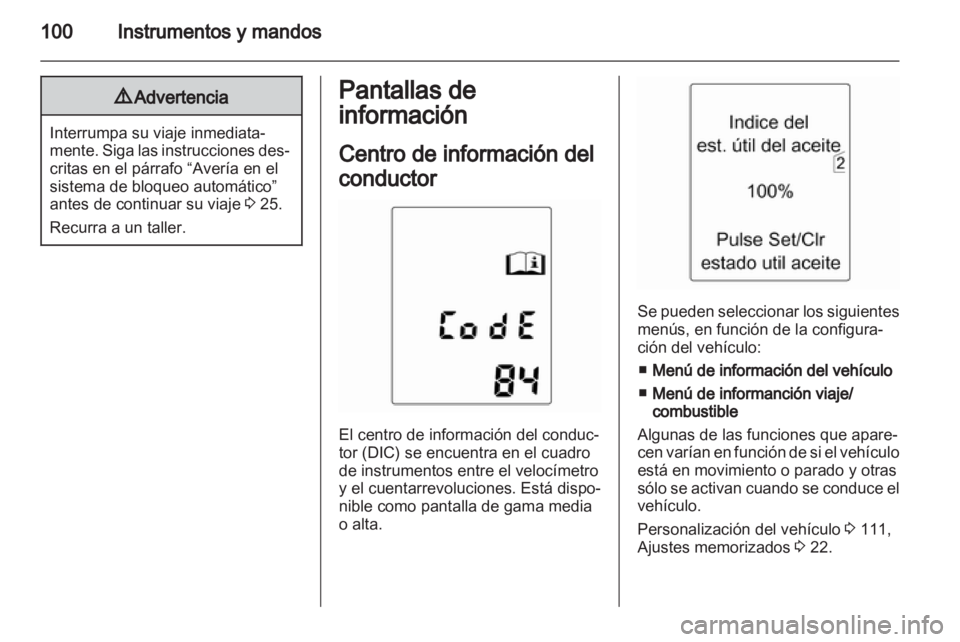 OPEL MERIVA 2012  Manual de Instrucciones (in Spanish) 