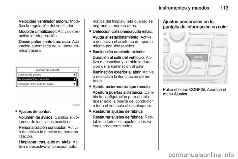 OPEL MERIVA 2012  Manual de Instrucciones (in Spanish) 
